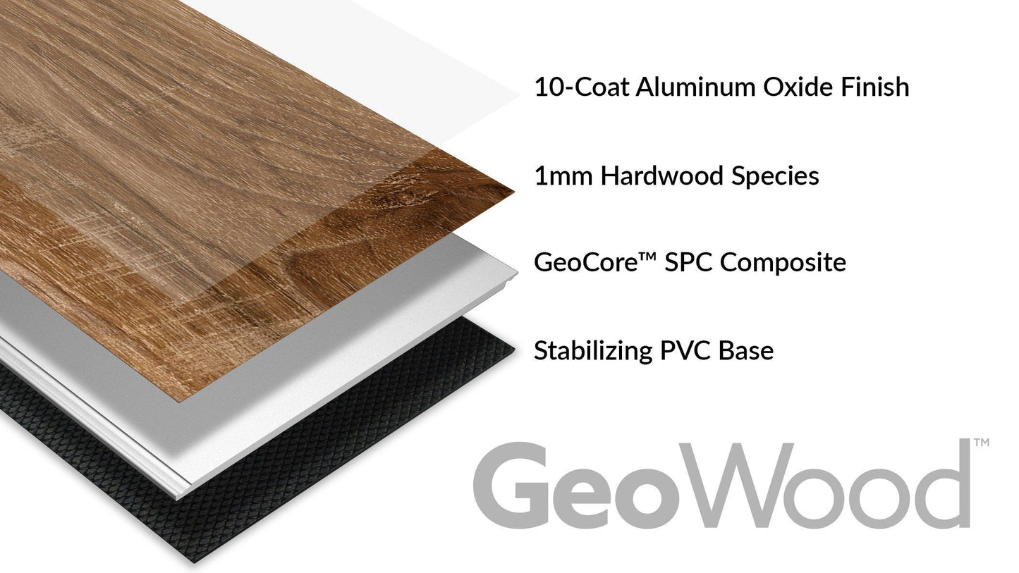 Copperstone Wide Click Bamboo Geowood Flooring by Cali