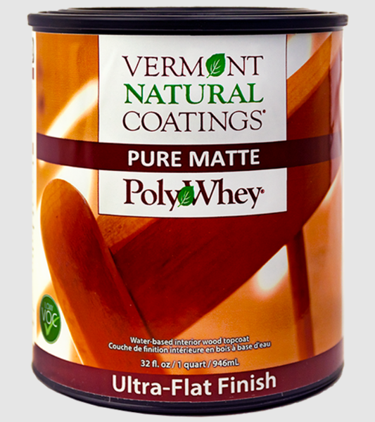 Vermont Natural Coatings Interior Wood Topcoat Pure Matte Finish with PolyWhey®