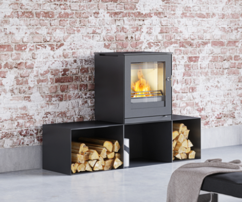 RAIS Q-Tee II Wood Burning Stove - Optional Accessory: High Base
